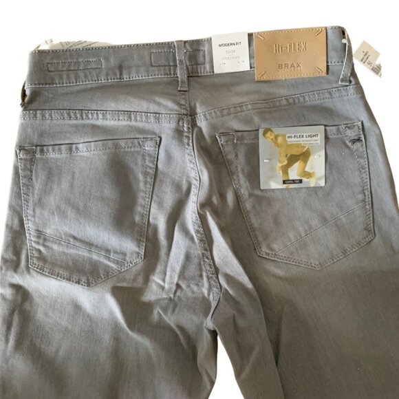 Brax style gray chunk gray jeans pants - Picture 2 of 5